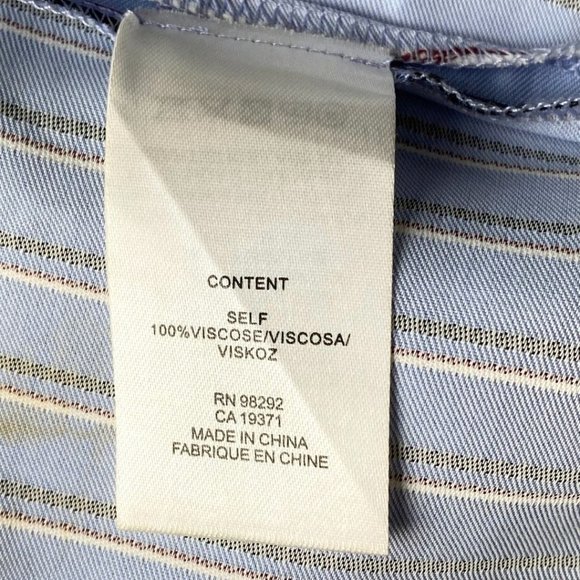 Tibi Blue Striped Midi Skirt - Picture 11 of 11